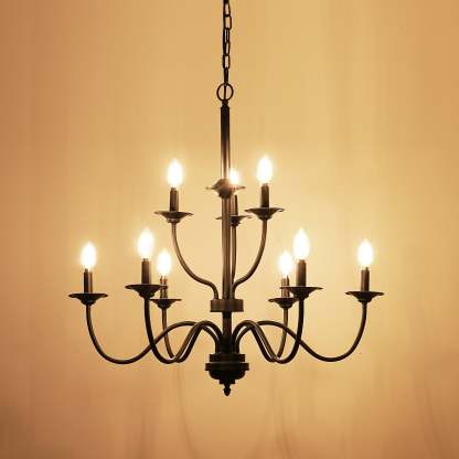 EDISHINE Traditional Chandelier,Dimmable-HHPL15C