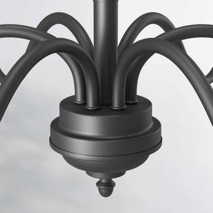EDISHINE Traditional Chandelier,Dimmable-HHPL15C