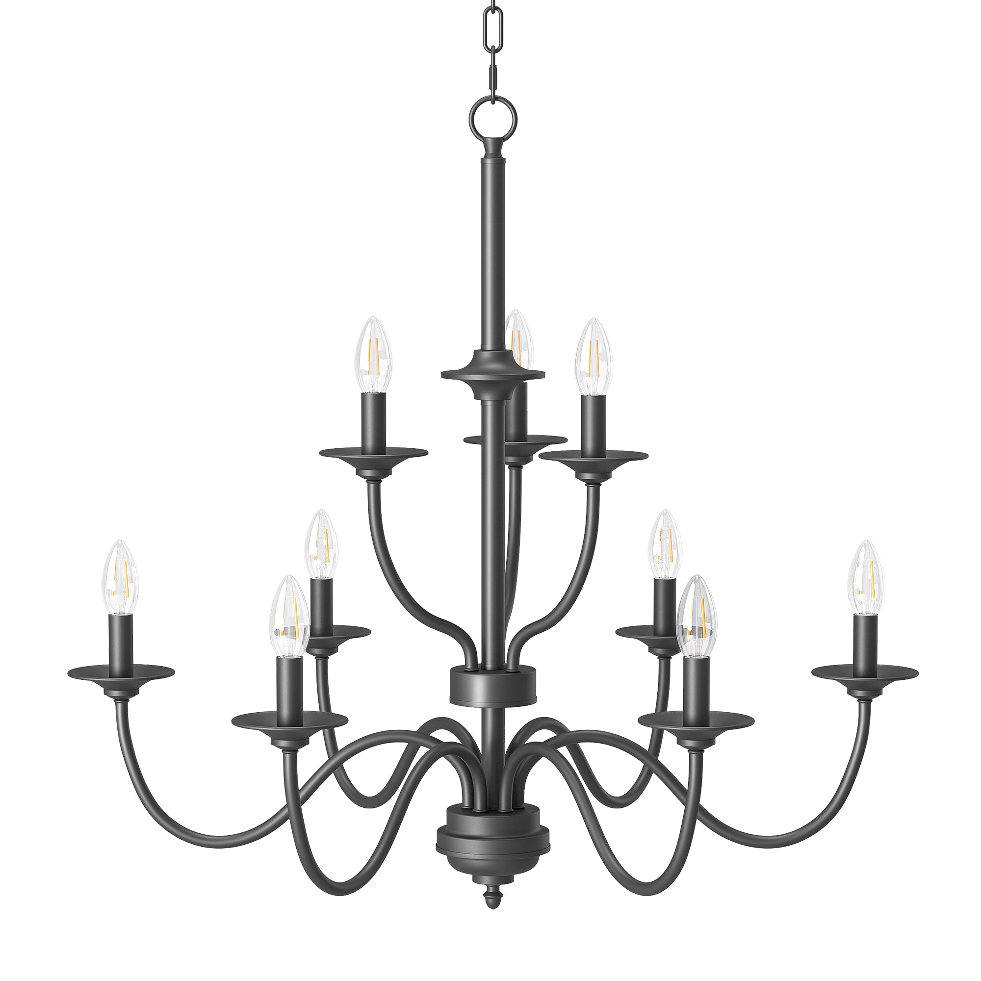 EDISHINE Traditional Chandelier,Dimmable-HHPL15C