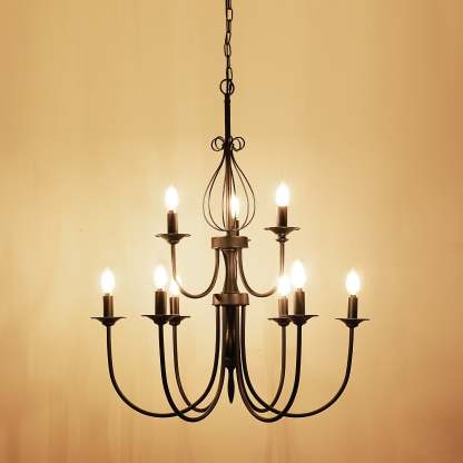 EDISHINE Traditional Chandelier,Dimmable-HHPL15D
