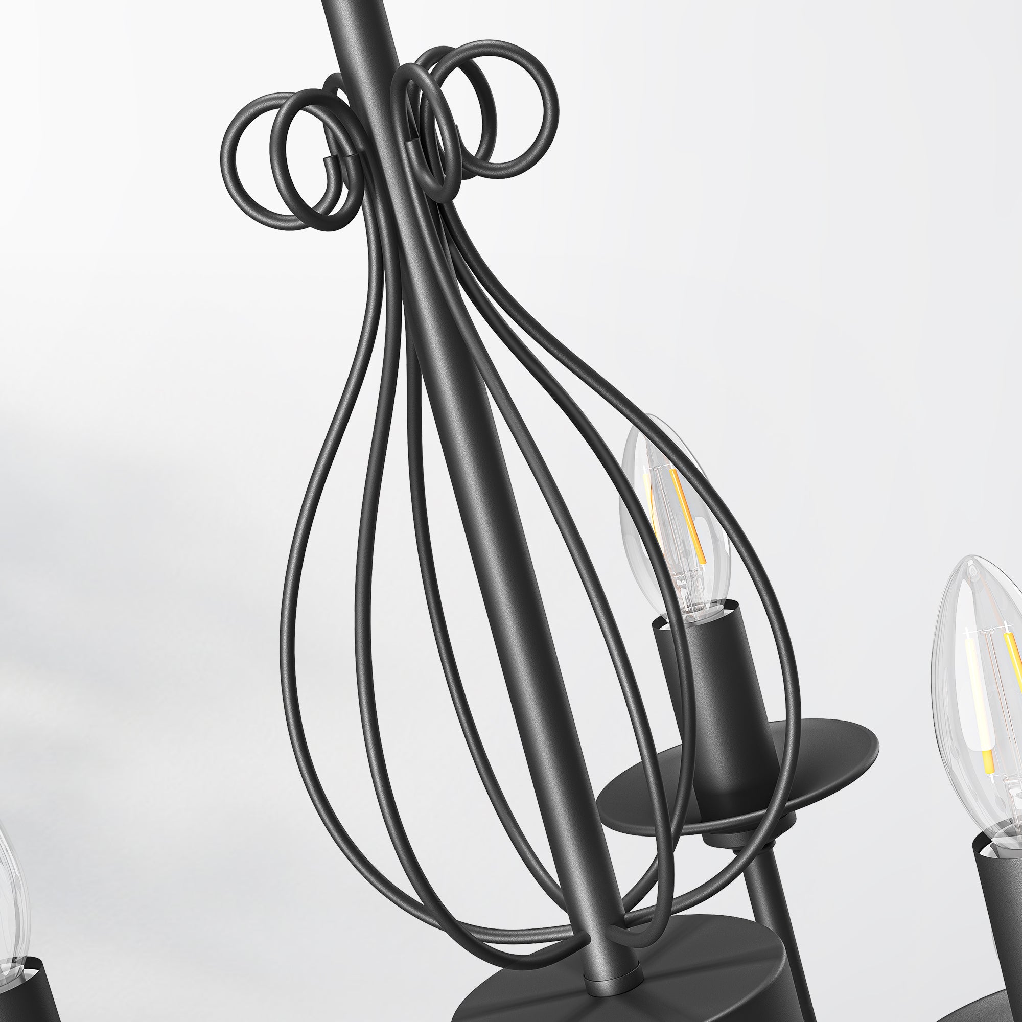 EDISHINE Traditional Chandelier,Dimmable-HHPL15D