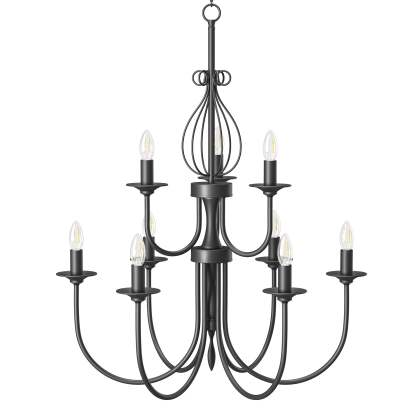 EDISHINE Traditional Chandelier,Dimmable-HHPL15D