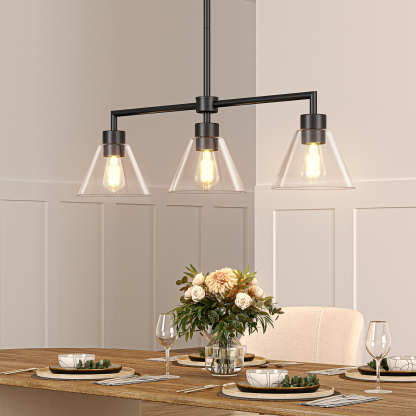 EDISHINE Light Dimmable Kitchen Island Modern Linear Chandelier-HHPL18A