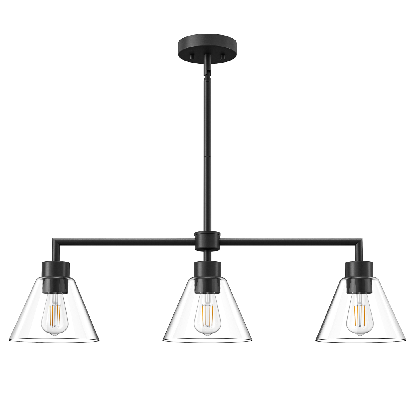 EDISHINE Light Dimmable Kitchen Island Modern Linear Chandelier-HHPL18A