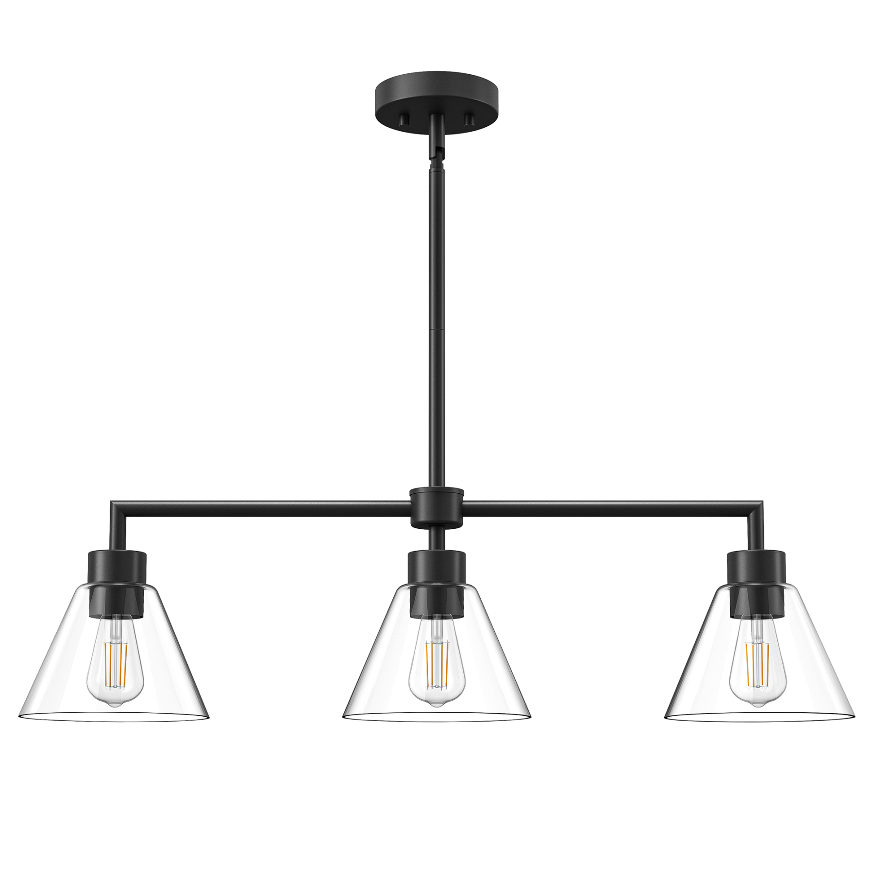 EDISHINE Light Dimmable Kitchen Island Modern Linear Chandelier-HHPL18A