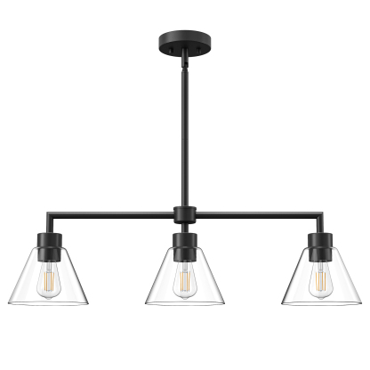 EDISHINE Light Dimmable Kitchen Island Modern Linear Chandelier-HHPL18A