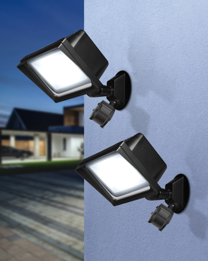 EDISHINE 2 Pack 65W LED Security Lights Motion Sensor Outdoor Light, 6670LM Dusk to Dawn Flood Light, 3 Modes, 5000K, IP65 Waterproof, Exterior Flood Light for Garage, Yard-ZHHSL04A12
