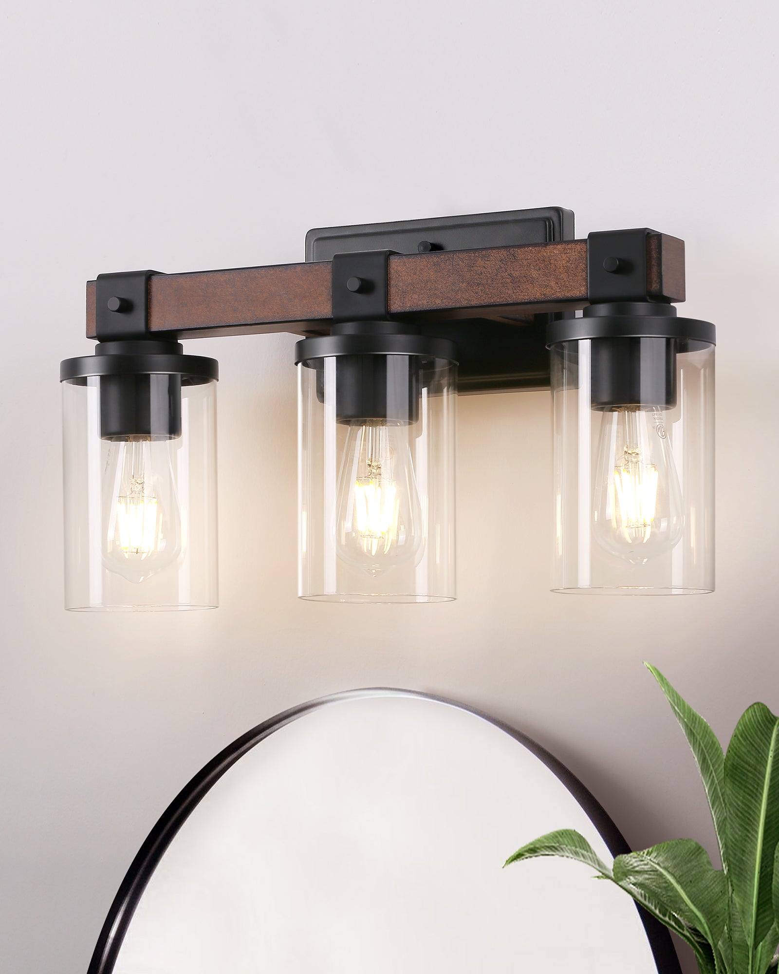 EDISHINE Farmhouse Vanity Lights for Bathroom-HHVL02D-B2B