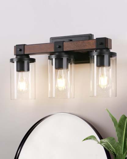 EDISHINE Farmhouse Vanity Lights for Bathroom-HHVL02D-B2B