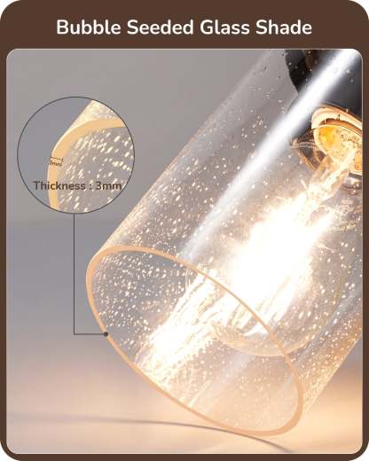 EDISHINE 3-Light Bathroom Vanity Light Fixtures-HHVL02G