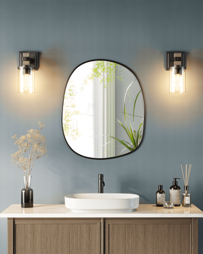 EDISHINE Farmhouse Vanity Lights for Bathroom, Set of 2-HHVL02J
