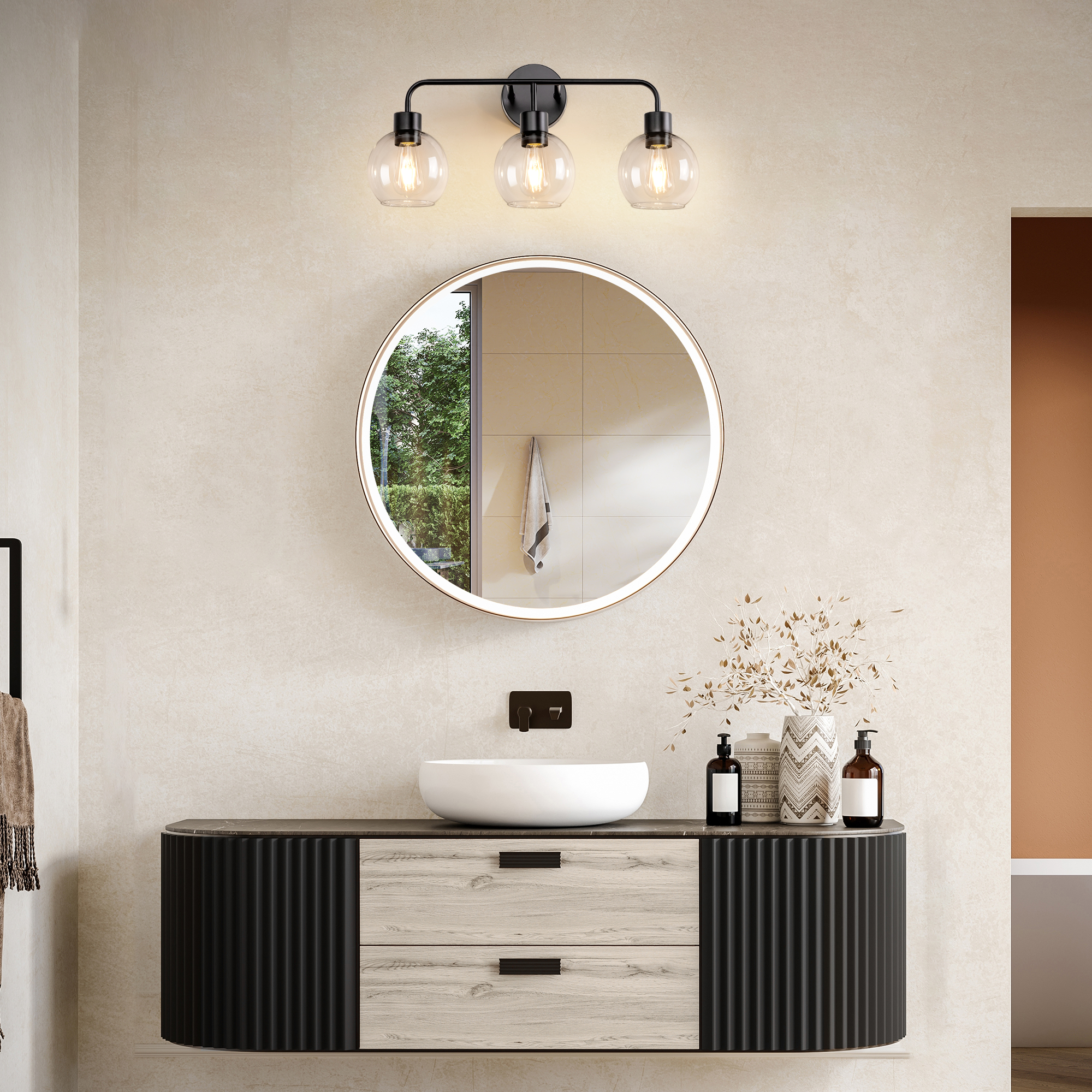 EDISHINE Light Dimmable Vanity Light-HHVL03D