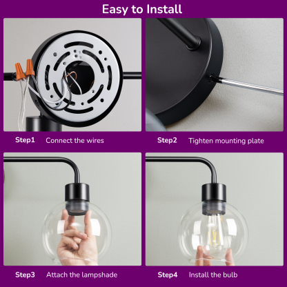 EDISHINE Light Dimmable Vanity Light-HHVL03D