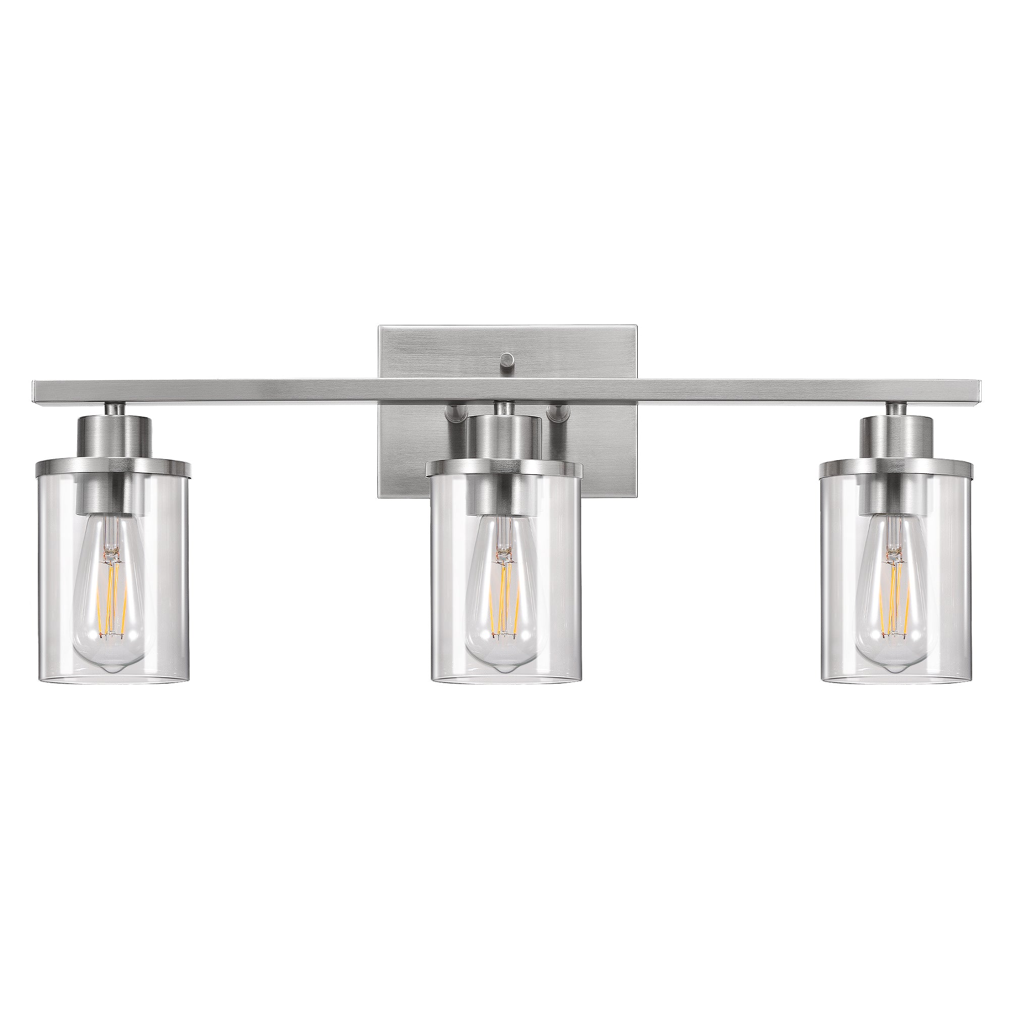 EDISHINE 3-Light Dimmable Vanity Light, Brushed Nickel-HHVL04G