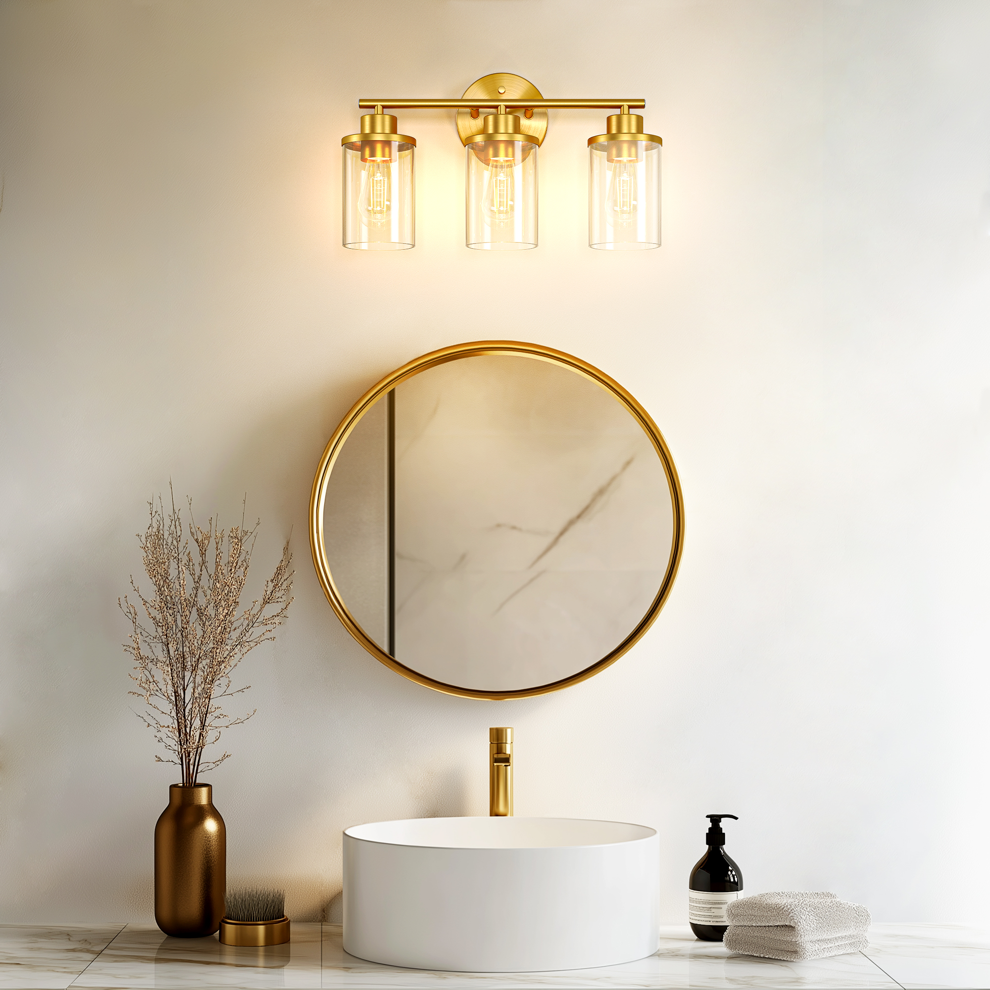 EDISHINE 3 - Light Dimmable Vanity Light-HHVL04Q