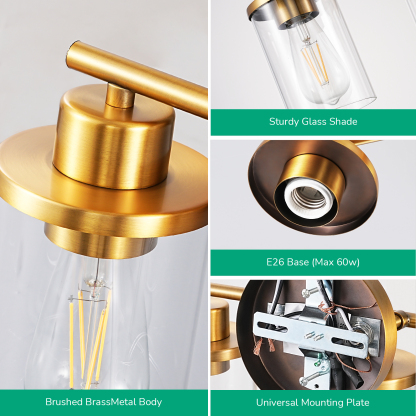EDISHINE 3 - Light Dimmable Vanity Light-HHVL04Q