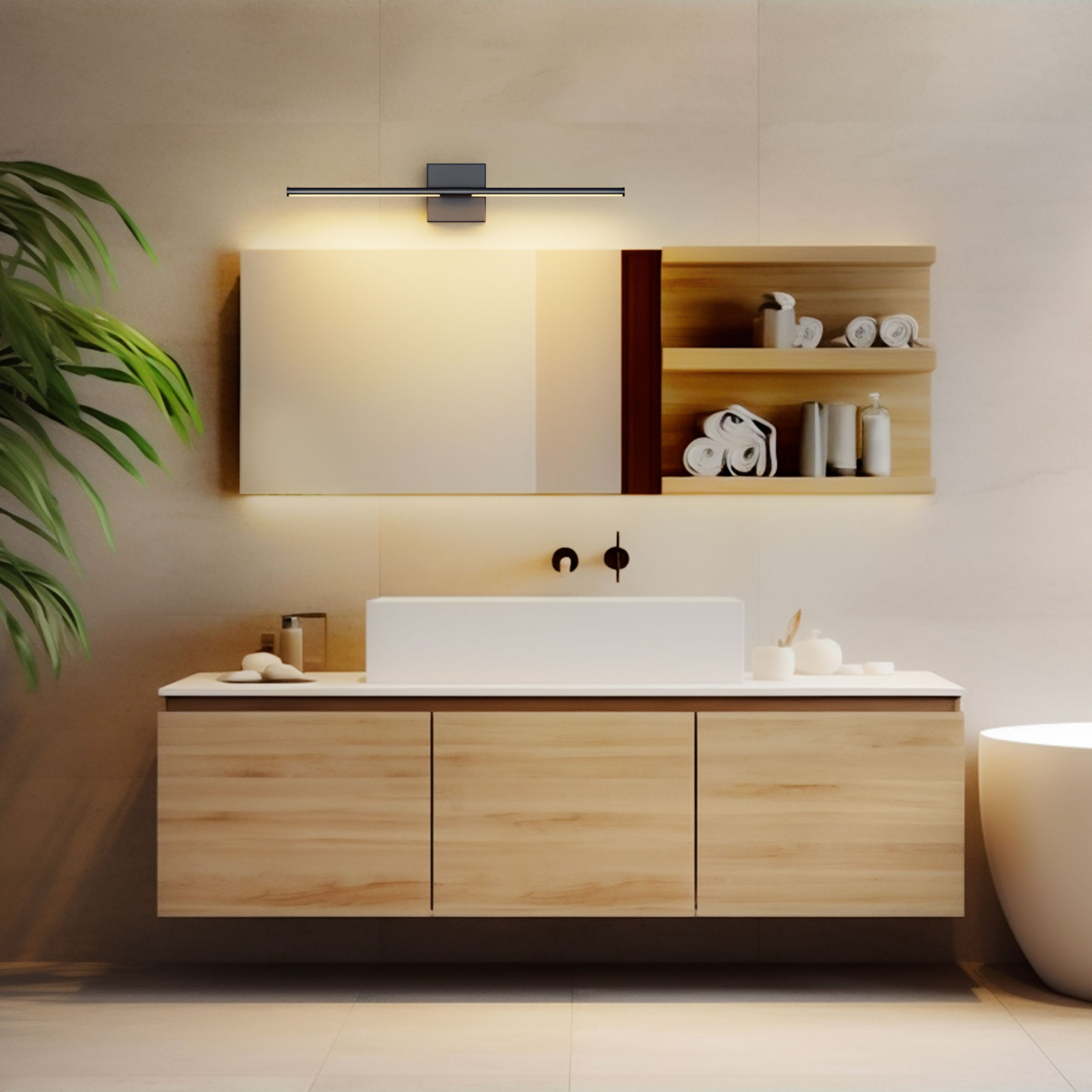 EDISHINE Light 26'' Dimmable Led Bath Bar-HHVL05A