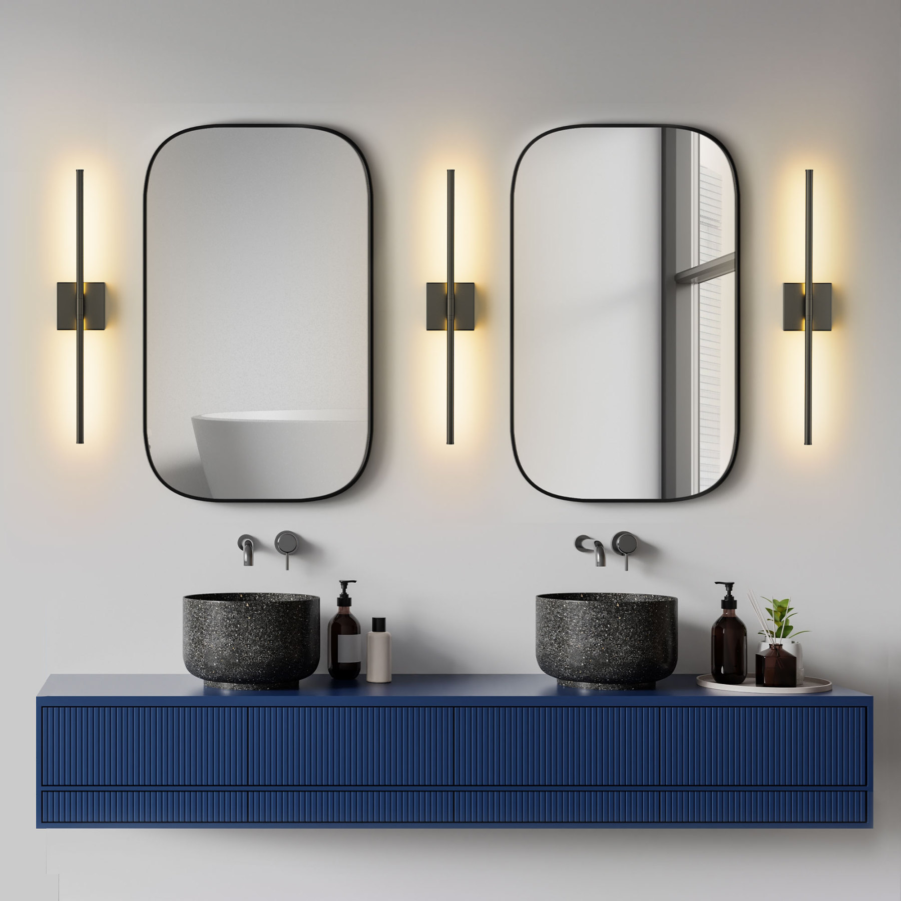 EDISHINE Light 26'' Dimmable Led Bath Bar-HHVL05A