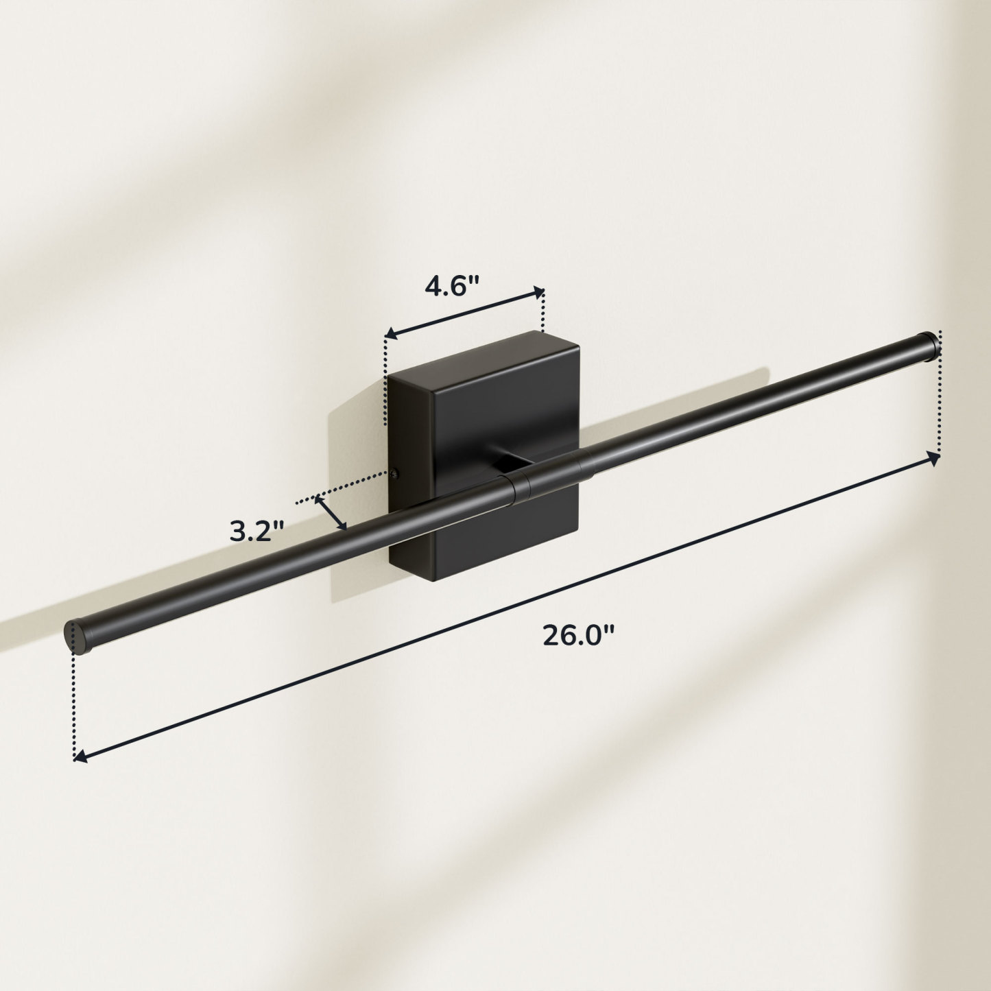 EDISHINE Light 26'' Dimmable Led Bath Bar-HHVL05A
