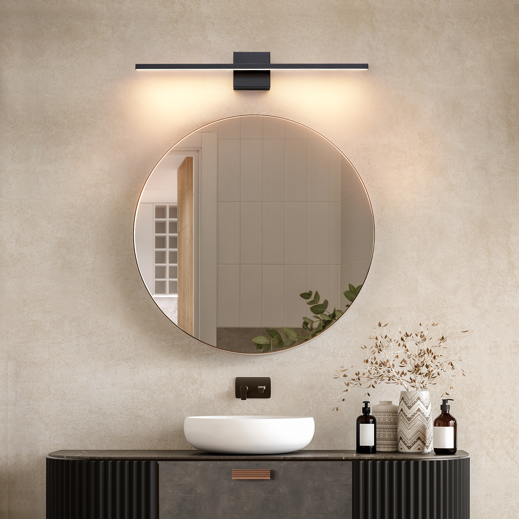 EDISHINE 28” Dimmable Led Bath Bar-HHVL05B