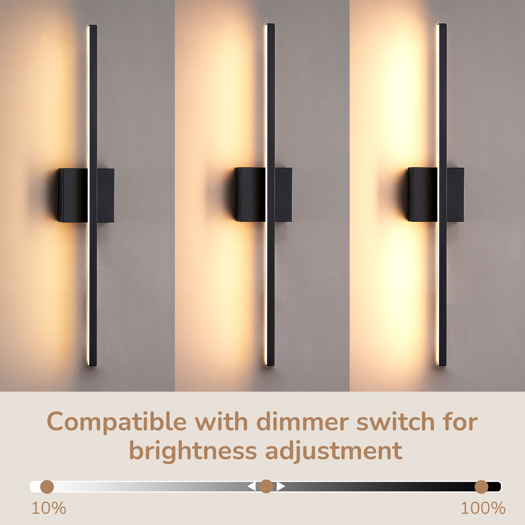 EDISHINE 28” Dimmable Led Bath Bar-HHVL05B