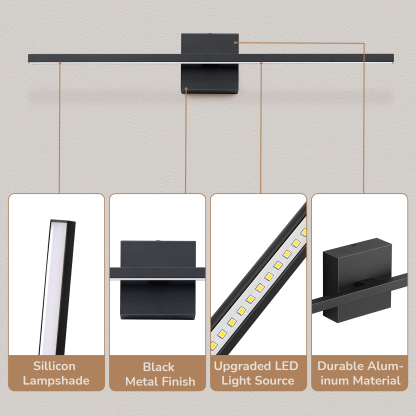 EDISHINE 28” Dimmable Led Bath Bar-HHVL05B