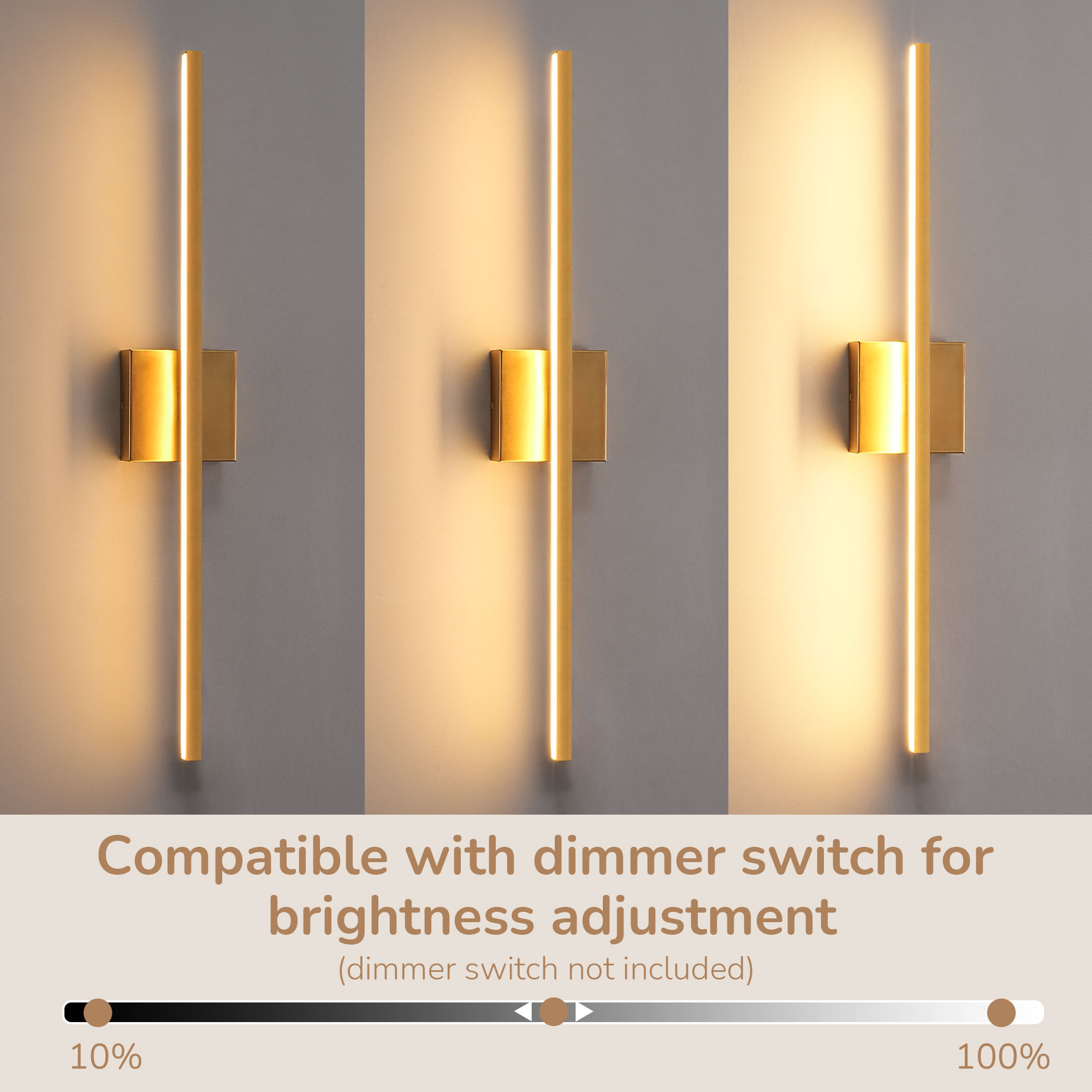 EDISHINE 28” Dimmable Led Bath Bar-HHVL05D