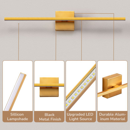 EDISHINE 28” Dimmable Led Bath Bar-HHVL05D