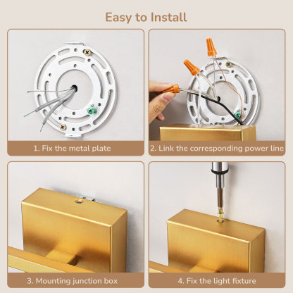 EDISHINE 28” Dimmable Led Bath Bar-HHVL05D