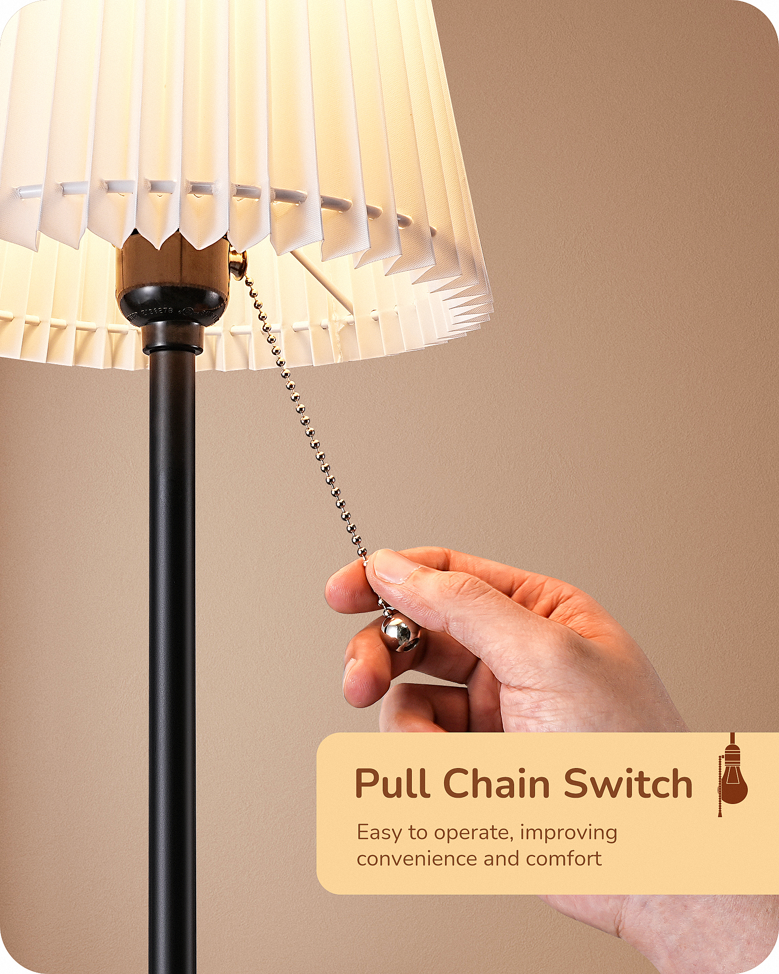 EDISHINE 19.09" Tall Table Lamp-HLTL01D