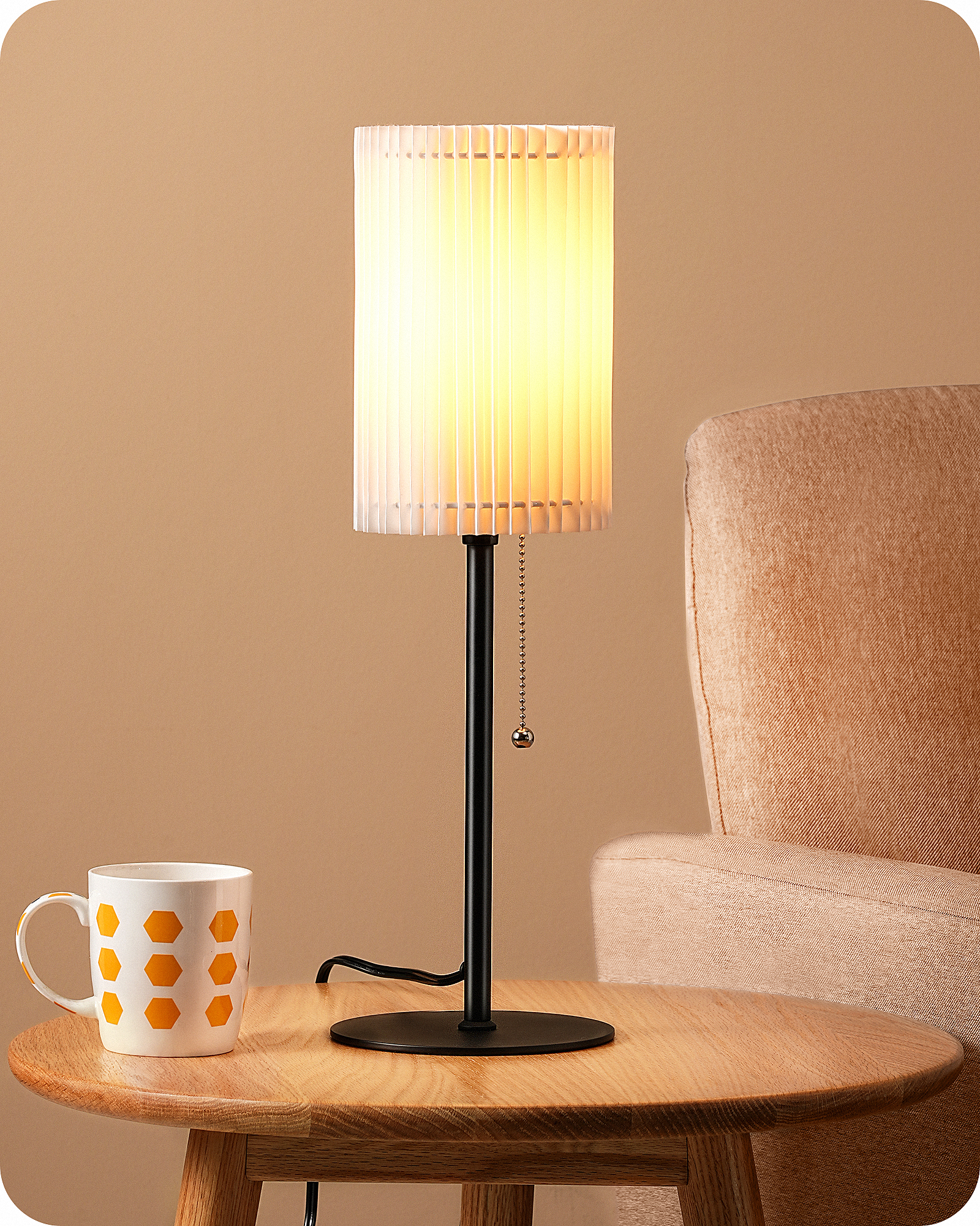 EDISHINE 19.09" Modern Table Lamp-HLTL01E