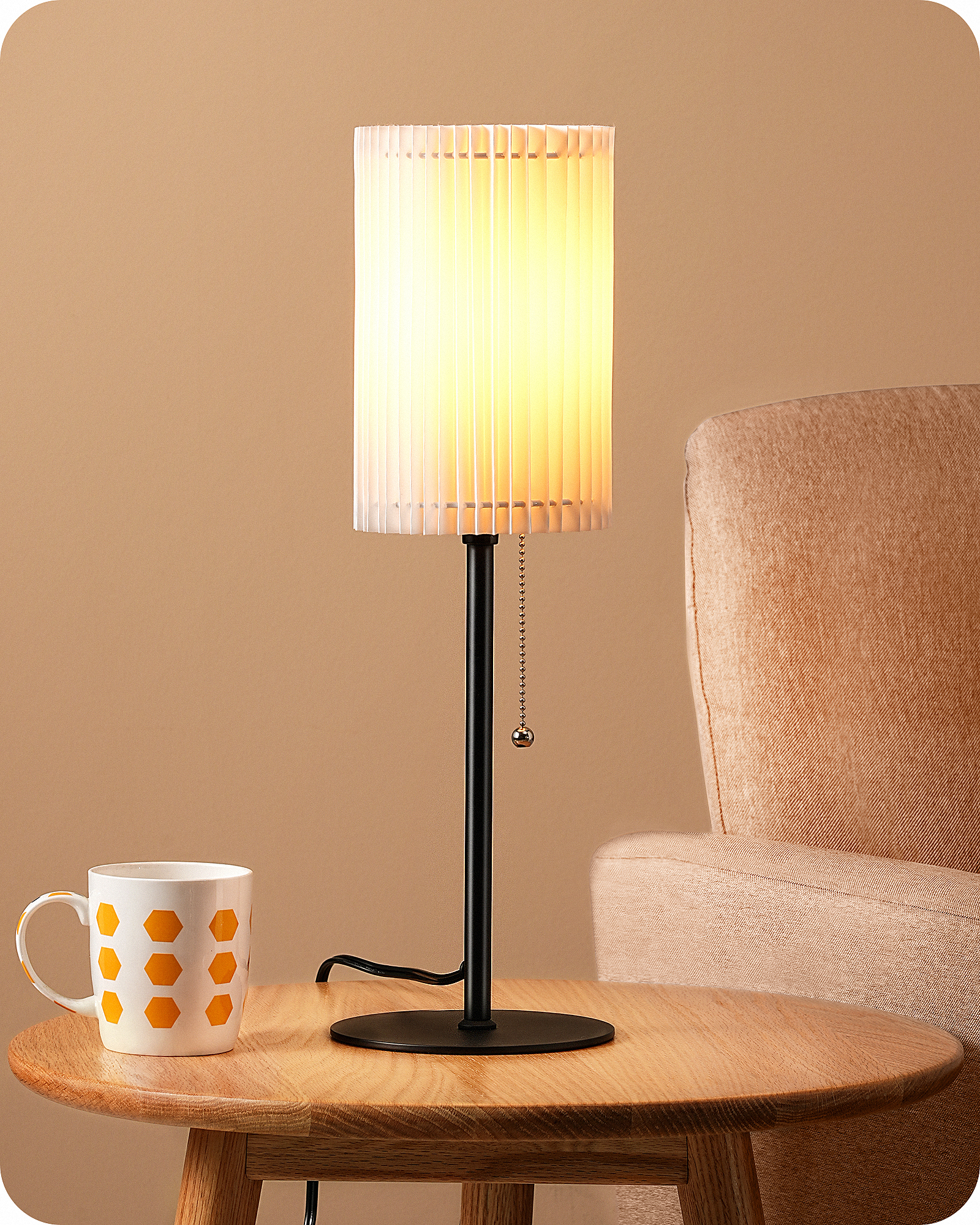 EDISHINE 19.09" Modern Table Lamp-HLTL01E