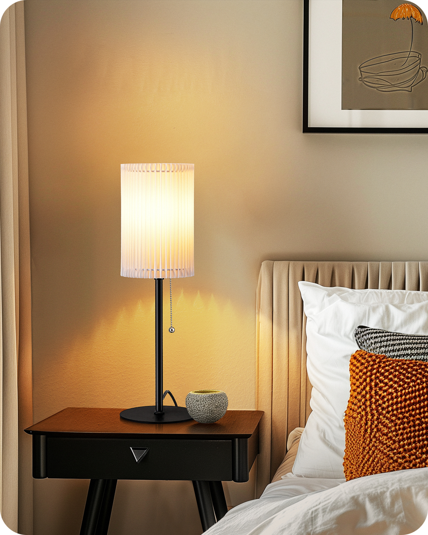 EDISHINE 19.09" Modern Table Lamp-HLTL01E