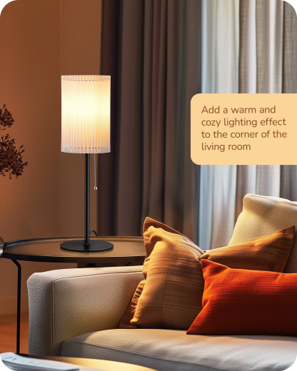 EDISHINE 19.09" Modern Table Lamp-HLTL01E