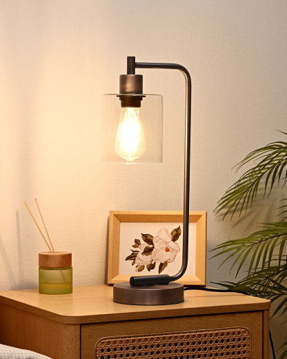 EDISHINE Dimmable Table Lamp with USB,Touch Control-HLTL02T