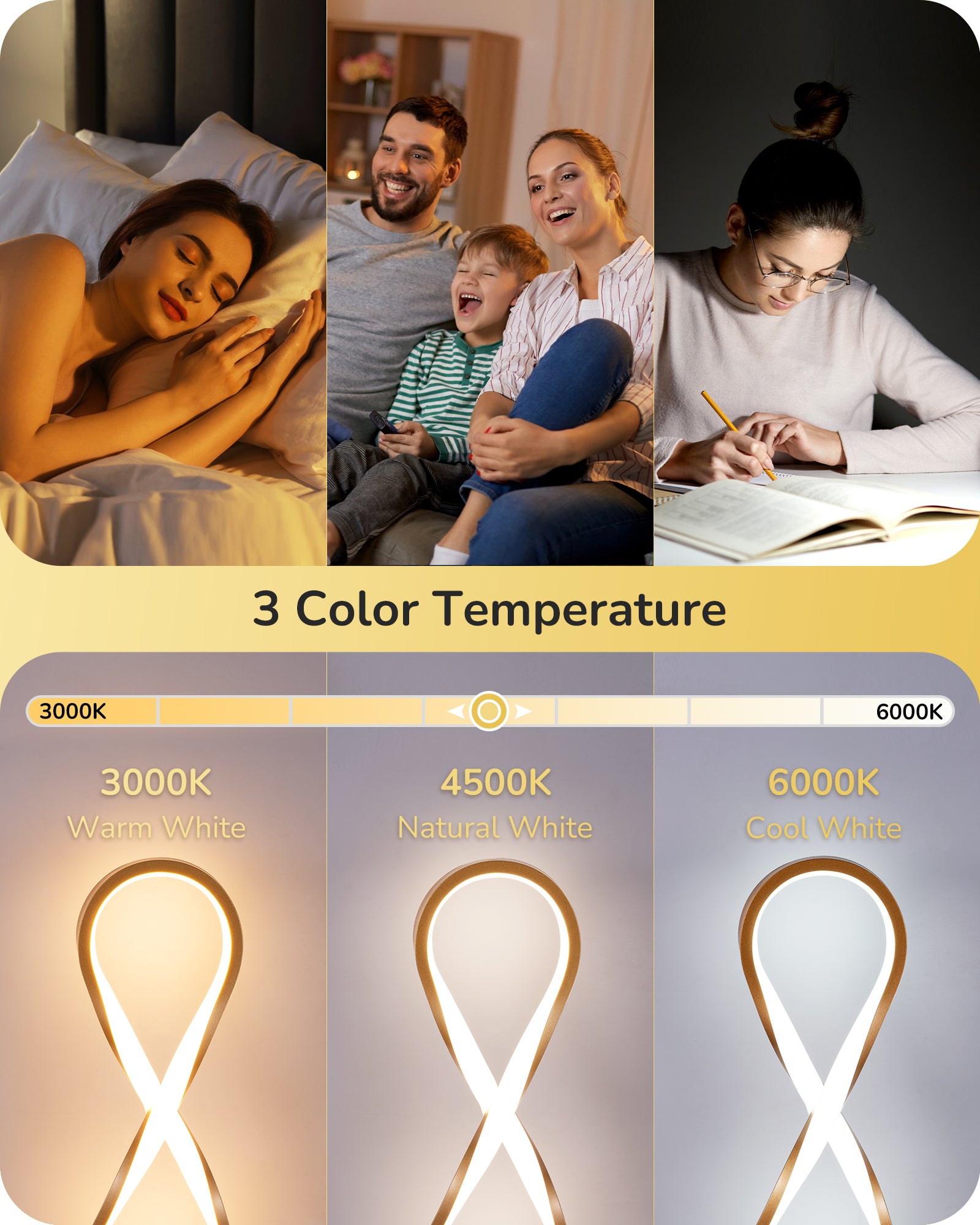 EDISHINE LED  Touch Control Table Lamp-HLTL02V