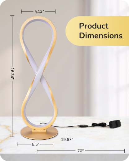 EDISHINE LED  Touch Control Table Lamp-HLTL02V