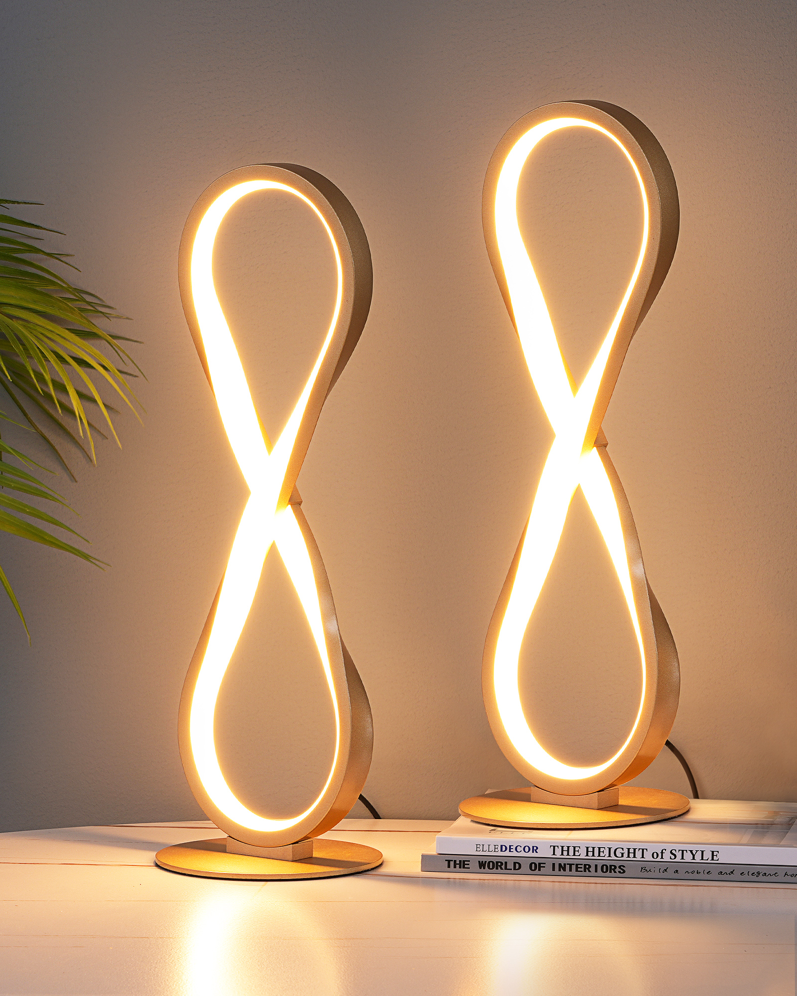 EDISHINE 2 Pack LED  Touch Control Table Lamp-ZHLTL02V2