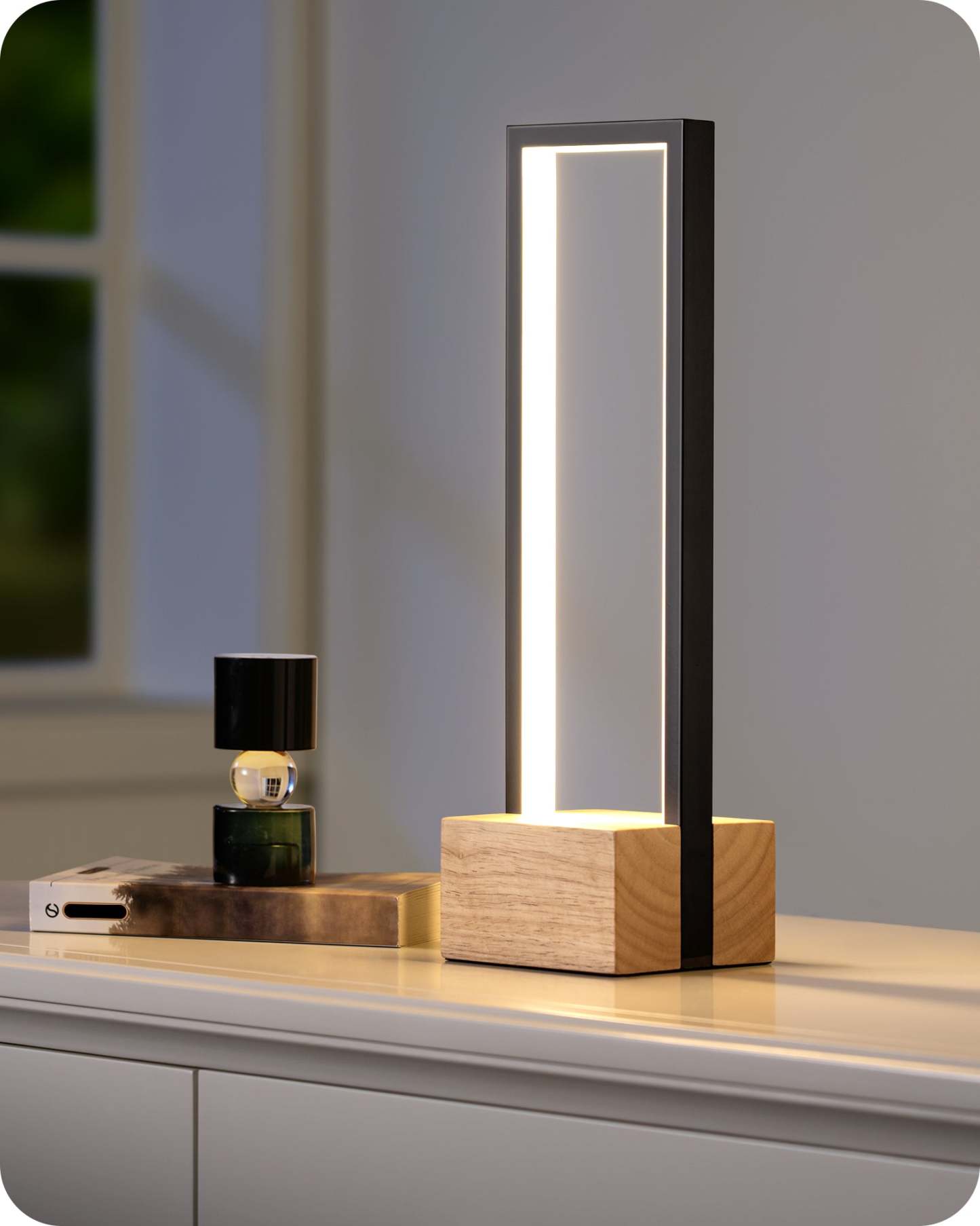 EDISHINE MAX 350LM Dimmable LED Table Lamp with 3 Colors Temperature-HLTL02X