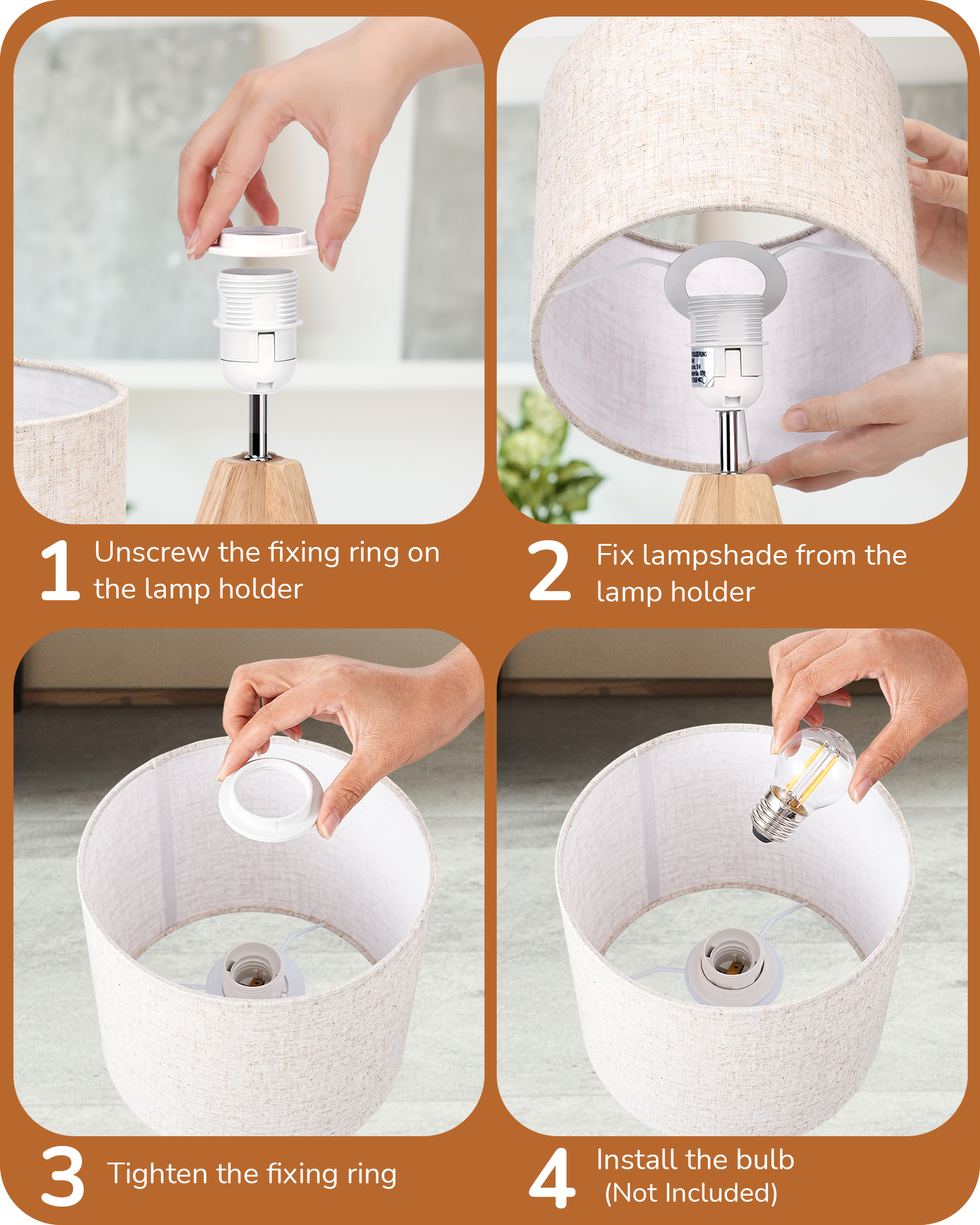 EDISHINE 14.2 Small Table Lamp-HLTL05D1