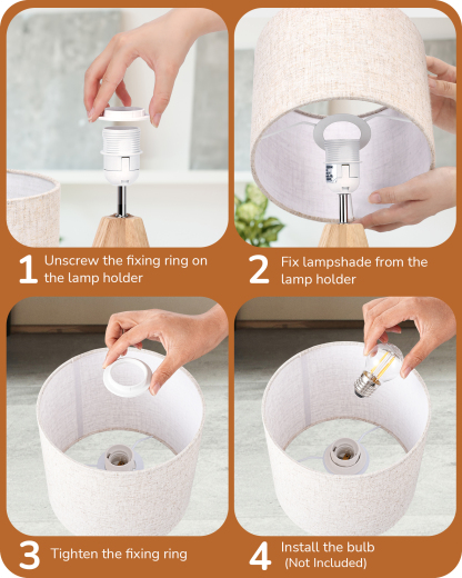 EDISHINE 14.2 Small Table Lamp-HLTL05D1