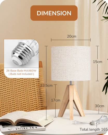 EDISHINE 14.2 Small Table Lamp-HLTL05D1
