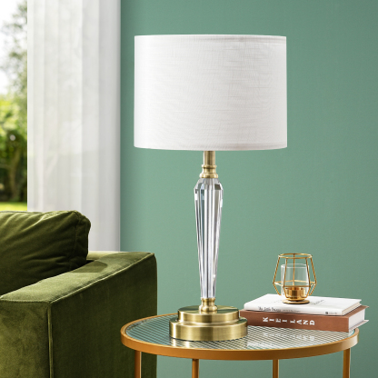 EDISHINE Dimmable Crystal Table Lamp With Touch Control-HLTL06J