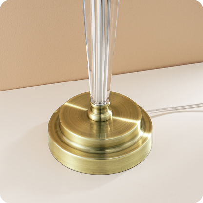 EDISHINE Dimmable Crystal Table Lamp With Touch Control-HLTL06J