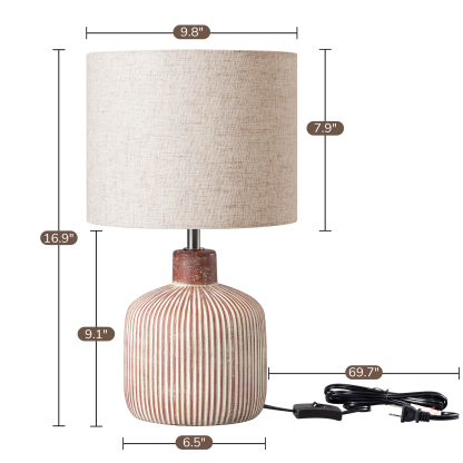 EDISHINE Ceramic Table Lamp-HLTL10A