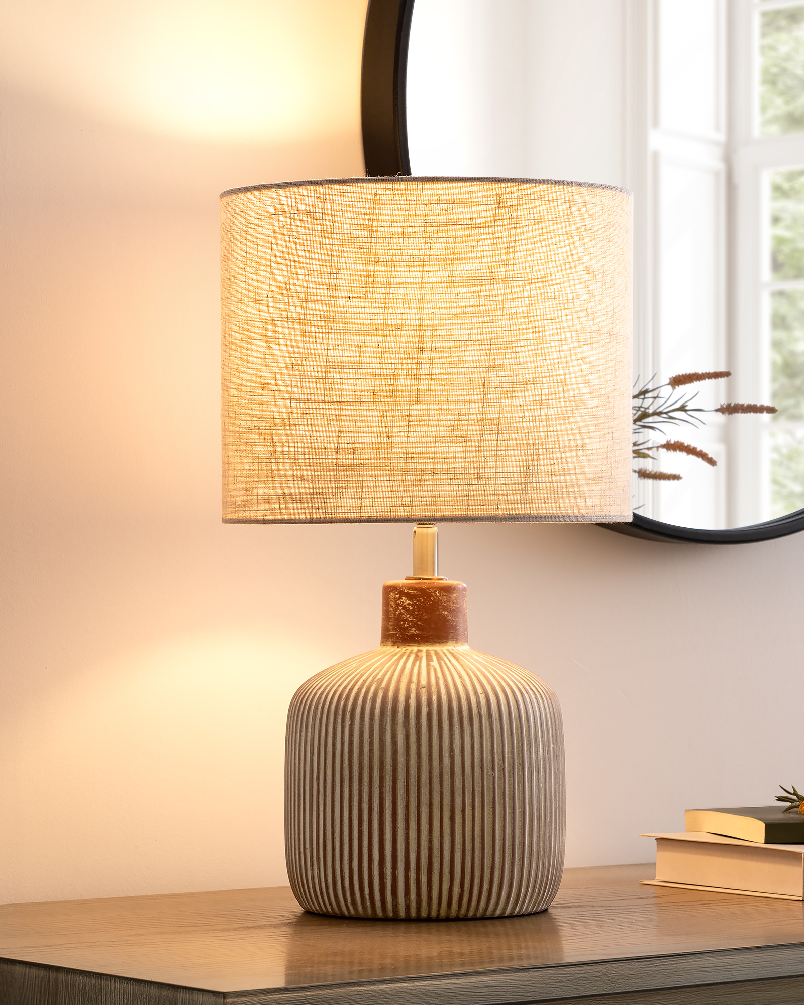 EDISHINE Ceramic Table Lamp