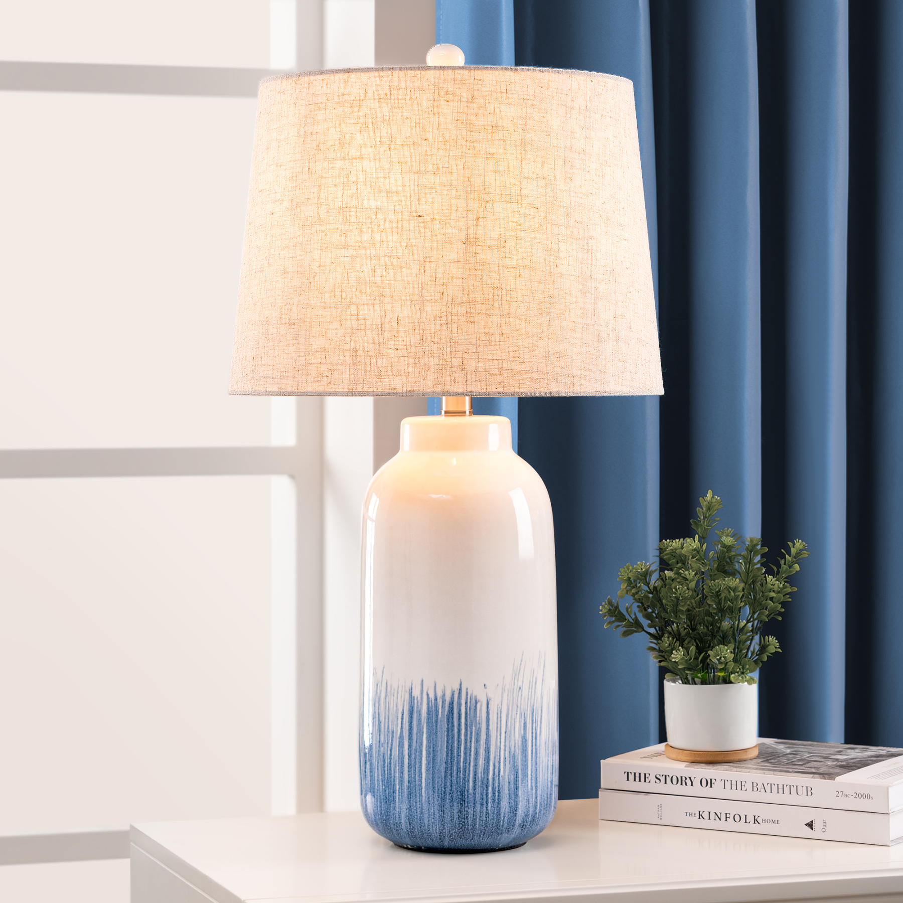 EDISHINE 26.2'' Ceramic Table Lamp-HLTL10B