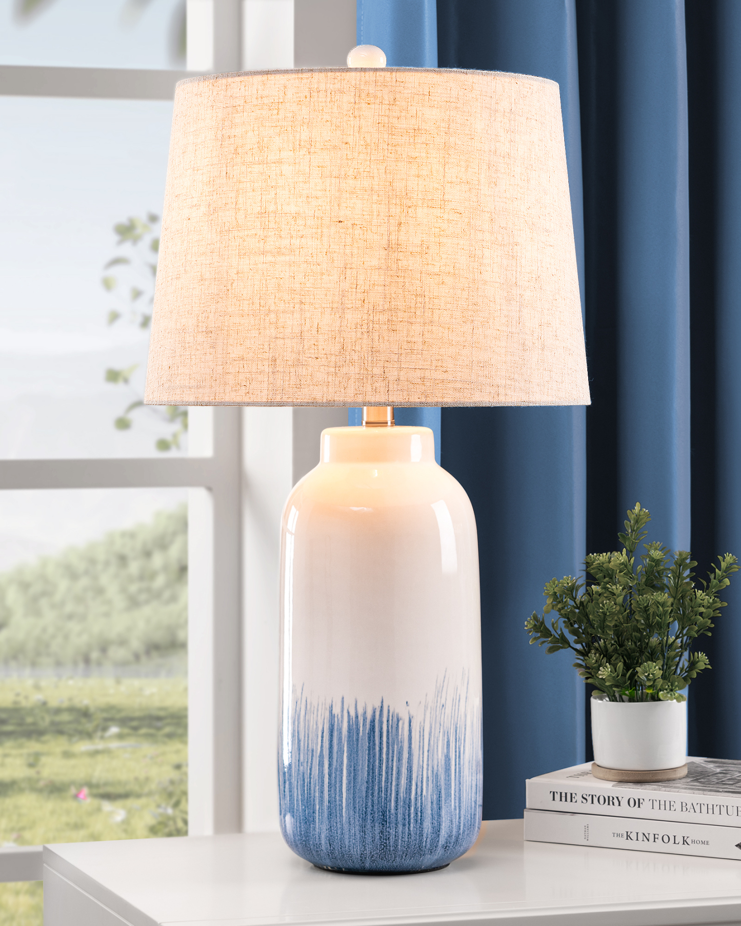 EDISHINE 26.2'' Ceramic Table Lamp-HLTL10B