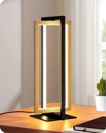 EDISHINE Minimalist  Stepless Dimmable LED Table Lamp with 3 Color Temperature-HLTL12D