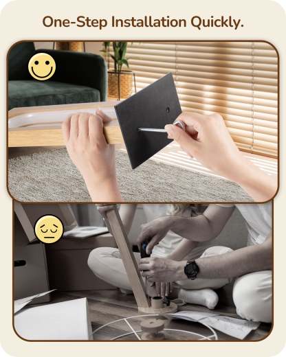 EDISHINE LED Table Lamp, 3 Color Temperatures, Dimmable, Touch Control,Memory Function, Original Wood Color-HLTL12H